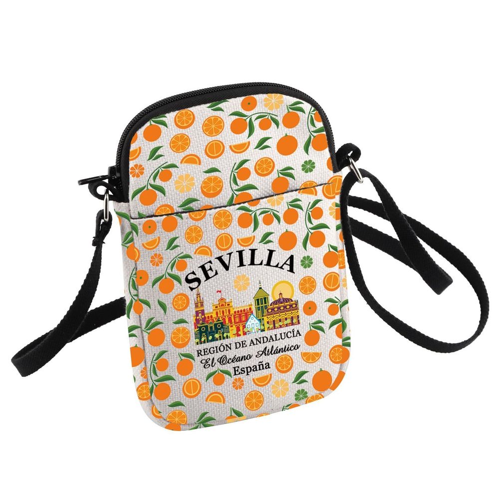 Sevilla Oranges Crossbody Bag Espana Gift Sevilla Travel Small Sling Bag :'D